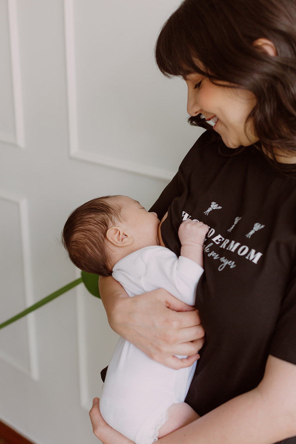 Polo Wondermom - Negro, Embarazo y Lactancia